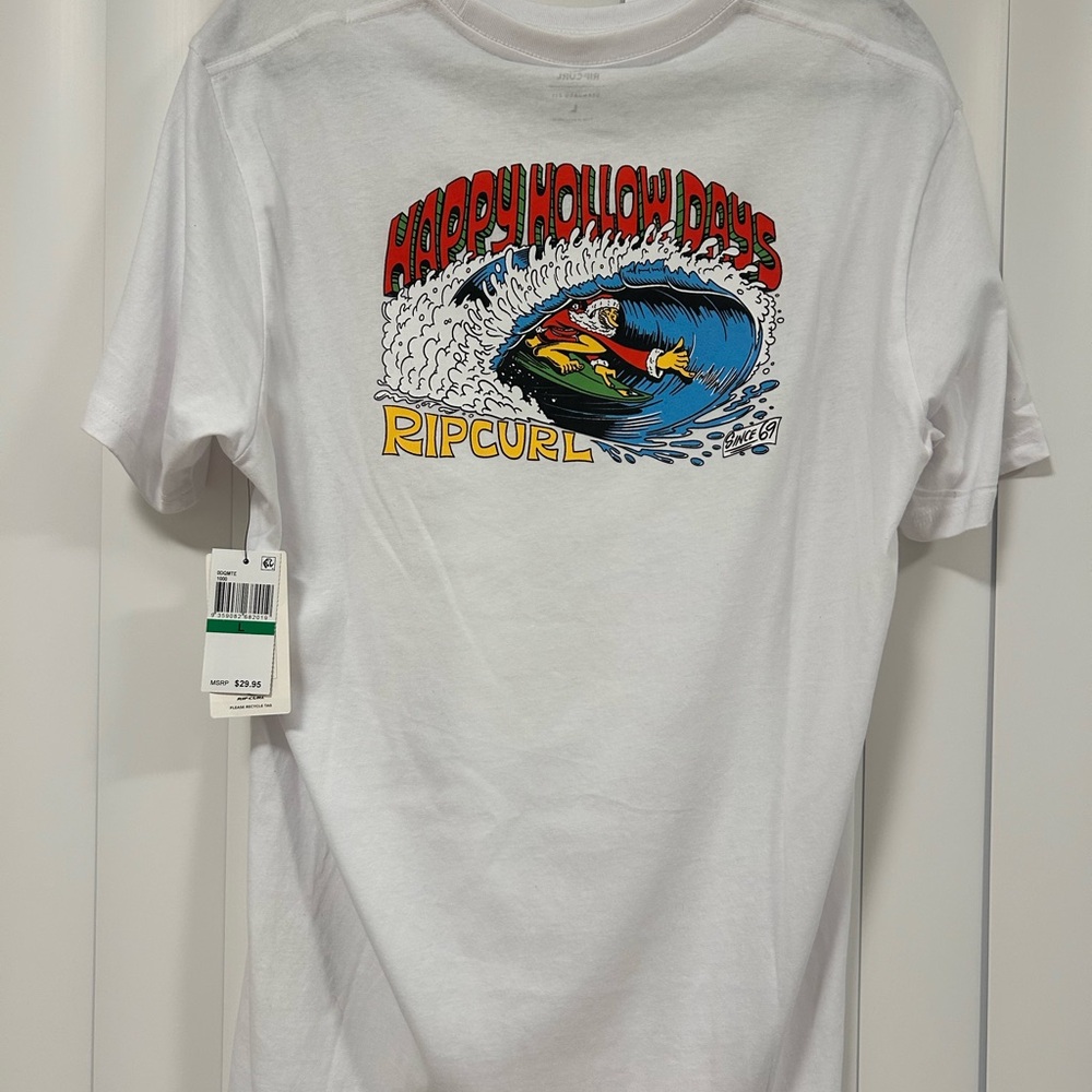 Rip Curl White Surf Graphic Tee